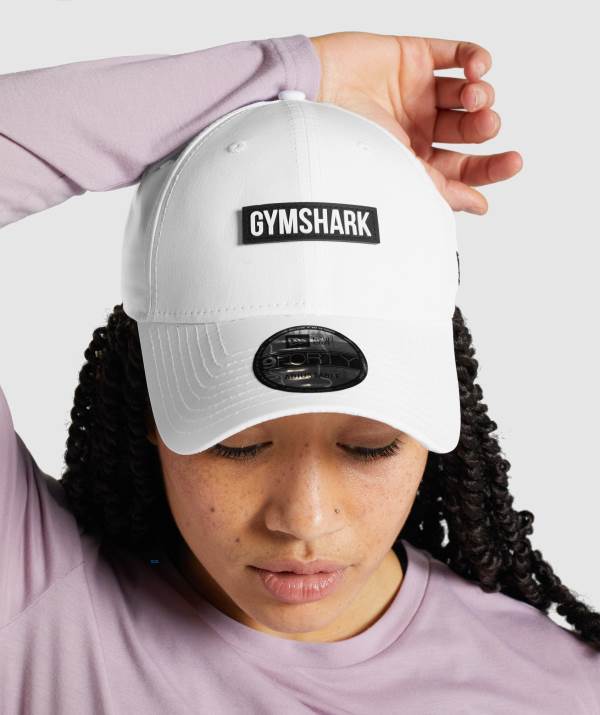 Gymshark New Era GS 9Forty Snapback Ženske Kape Bijele | DPLH-50741